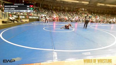 75 lbs Round Of 16 - Rocco Knowles, Pride WC vs Moxx Lopez, Proving Grounds Wrestling