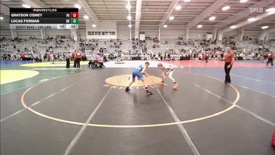 106 lbs Consi Of 32 #2 - Grayson Cisney, PA vs Lucas Forman, NV