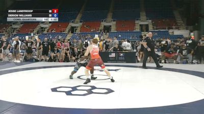126 lbs Cons. Quarters - Jesse Landtroop, Oregon vs Derion Williams, Ohio