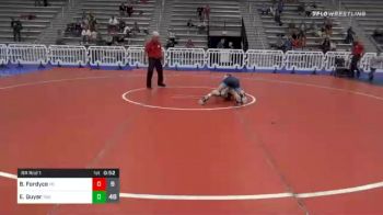 110 lbs Prelims - Brooks Fordyce, Young Guns Yellow Elem vs Elijah Guyer, Indiana Force