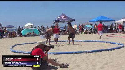 142-150 lbs Round 2 - Diego Przygoda, California vs Xavier Nolasco, Oceanside High School Wrestling