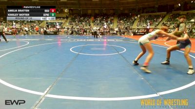 88 lbs Round Of 16 - Amelia Bratten, Rogue Warrior Wrestling vs Kinsley Motter, South Central Punisher Wrestling Club