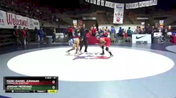 97 lbs Cons. Round 3 - Marc-Daniel Jumanan, Topanga PAL Wrestling vs Jordan Medrano, Delano Diablos Wrestling