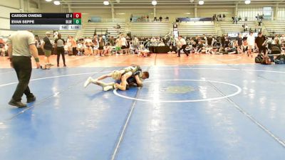 132 lbs Rr Rnd 3 - Carson Owens, GT 4238 - HSB vs Evan Seppe, BlueWave Beast - HSB