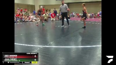 108 lbs Semis & Wb (16 Team) - Joey Warner, Patriot WC Blue vs John Cheney, Panhandle Punishers