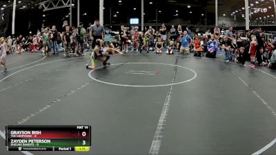 52 lbs Round 6 (8 Team) - Grayson Bish, The Compound vs Zayden Peterson, Dueling Bandits