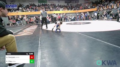 43 lbs Round Of 16 - Axel Swopes, Newkirk Takedown Club vs Kannon Dieu, Team Nomad