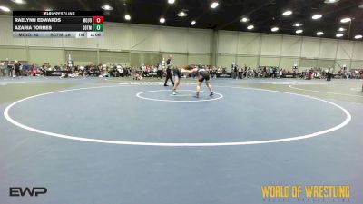 100 lbs Rr Rnd 2 - Raelynn Edwards, MOJO K-6 vs Azaria Torres, SOTM Little