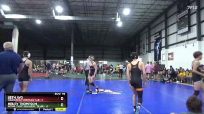 132 lbs Placement Matches (8 Team) - Seth Ayo, WILD BUFFALO WRESTLING CLUB vs Henry Thompson, MOORE COUNTY BRAWLERS - SILVER