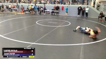 77 lbs Cons. Round 3 - Gavin Mayer, Pioneer Grappling Academy vs Carter Nicolai, Bethel Freestyle Wrestling Club