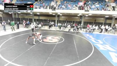 105 lbs Cons. Semi - Justice Girod, Unattached vs Angelina Nettey, Unattached