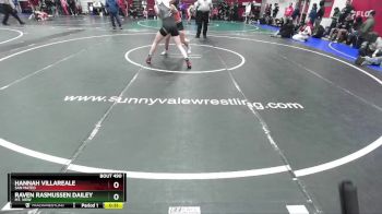 130 lbs Cons. Round 2 - Hannah Villareale, San Mateo vs Raven Rasmussen Dailey, Mt. View