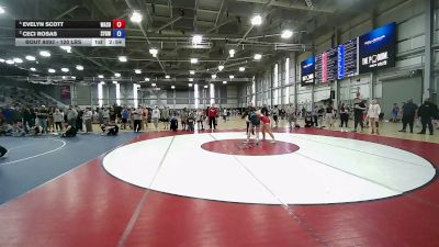 130 lbs Cons. Semis - Evelyn Scott, Washington vs Ceci Rosas, Scrap Yard Garage Wrestling