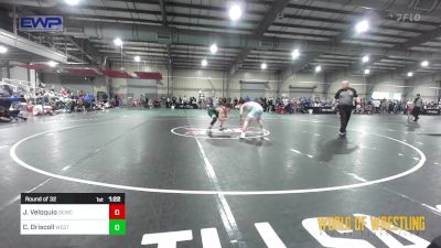 125 lbs Round Of 32 - Joseph Veloquio, Dark Cloud Wrestling Club vs Cannon Driscoll, Westshore Wrestling Club