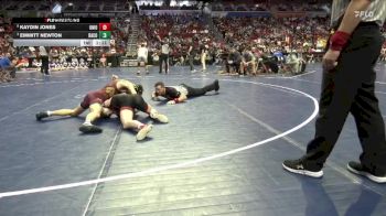 2A-126 lbs Cons. Semi - Kaydin Jones, Union, LaPorte City vs Emmitt Newton, Davis County