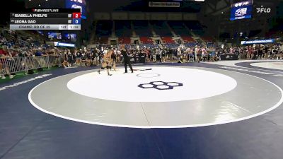 115 lbs Champ. Rd Of 32 - Isabella Phelps, NY vs Leona Gao, NY