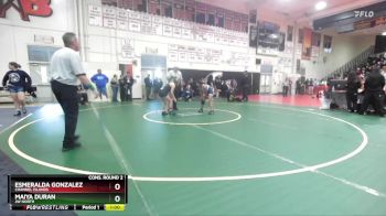 105 lbs Cons. Round 2 - Maiya Duran, JW North vs Esmeralda Gonzalez, Channel Islands