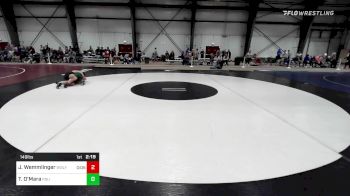 149 lbs Consi Of 8 #1 - Jack Wemmlinger, Wesleyan vs Trevor O'Mara, Plymouth