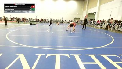 138 lbs Consi Of 64 #2 - Jonathan Diaz, FL vs Kai Zinner, VA