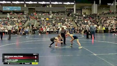 60 lbs Champ. Round 2 - Colson Clark, CIWC Team Intensity vs Beckham Walztoni, DC Elite