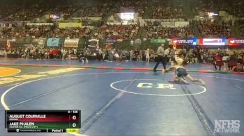 A - 126 lbs Quarterfinal - August Courville, Ronan vs Jake Phalen, Custer Co. (Miles City)