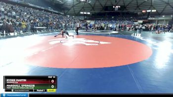 102 lbs Champ. Round 2 - Marshall Springob, Port Angeles Wrestling Club vs Ryder Martin, Washington