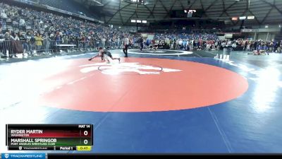 102 lbs Champ. Round 2 - Marshall Springob, Port Angeles Wrestling Club vs Ryder Martin, Washington