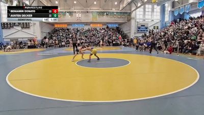 106 lbs Semifinal - Benjamin Donato, Caesar Rodney H S vs Austen Decker, Sussex Central H S