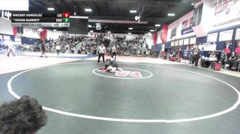 150 lbs Champ. Round 1 - Vincent Gonzalez, La Serna vs Ethan Barrett, Murrieta Valley