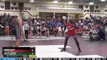 182 lbs Round 2 - Justin Adams, Xavier, Cedar Rapids vs Aaron Mack, Dubuque Senior