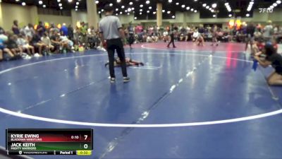 45 lbs Cons. Round 3 - Jack Keith, Mighty Warriors vs Kyrie Ewing, Blackman Wrestling