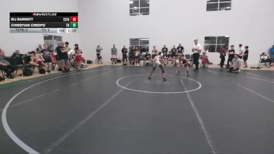 72 lbs Round 1 (6 Team) - Eli Barrett, Terps Xtreme vs Christian Crespo, Taylor Hammers
