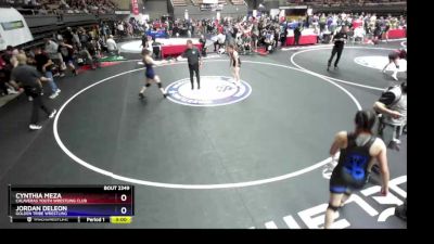 125 lbs Champ. Round 2 - Cynthia Meza, Calaveras Youth Wrestling Club vs Jordan DeLeon, Golden Tribe Wrestling