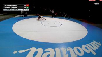 4A 132 lbs 1st Place Match - Maddax Hacking, Uintah vs Hunter Mcbride, Ridgeline
