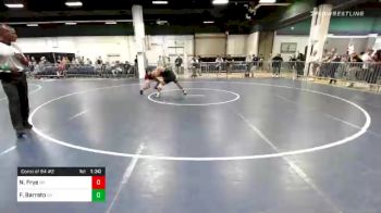 126 lbs Consolation - Nolan Frye, OH vs Fernando Barreto, CA