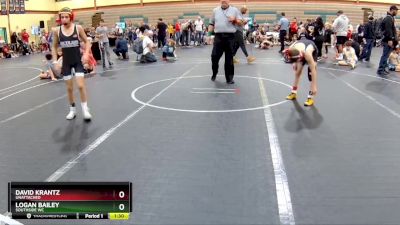 88 lbs Semifinal - Logan Bailey, Southside WC vs David Krantz, Unattached