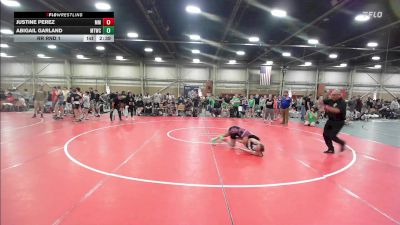 48 lbs Rr Rnd 1 - Justine Perez, Maryland Mana - GHSE vs Abigail Garland, New England Trappers Black - GHSE