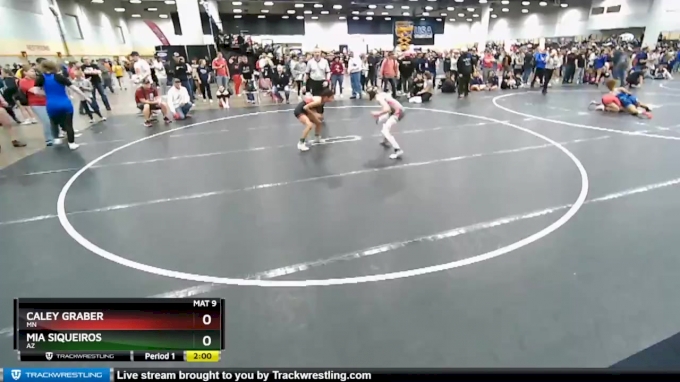 100 lbs Champ. Round 2 - Caley Graber, MN vs Mia Siqueiros, AZ