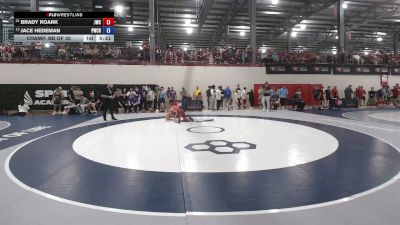 61 kg Champ. Rd Of 32 - Brady Roark, Jackrabbit Wrestling Club vs Jace Hedeman, Panther Wrestling Club RTC