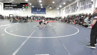 126 lbs Semifinal - Seamus Hallinan, Xavier vs Alex Oberc, New Milford