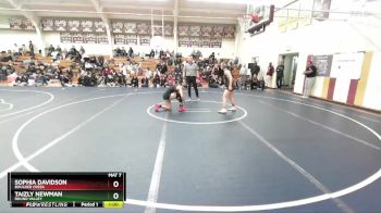 126 lbs Cons. Semi - Taizly Newman, Round Valley vs Sophia Davidson, Boulder Creek