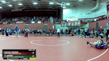 90 lbs Champ. Round 2 - Ty Sisson, Maurer Coughlin Wrestling Club vs Colton Stinson, Indian Creek Wrestling Club