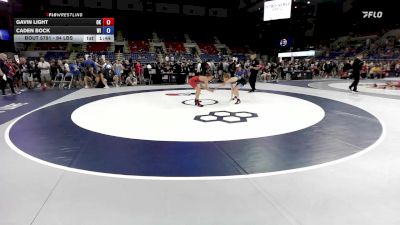 94 lbs Champ. Rd Of 64 - Gavin Light, OK vs Caden Bock, WI