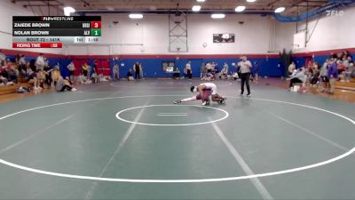 141K 1st Place Match - Nolan Brown, Alvernia University vs Zaiede Brown, Ursinus