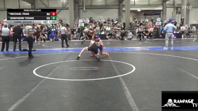 120 lbs Cons. Round 2 - Shepherd Young, De Soto Kids vs Michael Tran, Maize