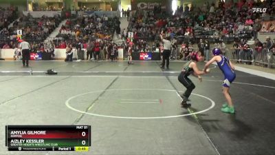 55 lbs Cons. Round 2 - Aizley Kessler, Greater Heights Wrestling Club vs Amylia Gilmore, Norton