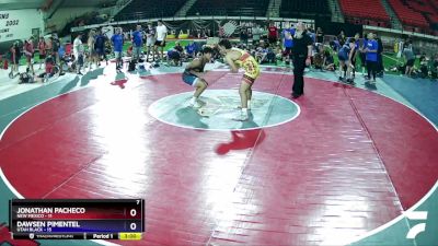 165 lbs Semis & Wb (16 Team) - Jonathan Pacheco, New Mexico vs Dawsen Pimentel, Utah Black