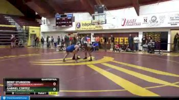 149 lbs Quarterfinal - Berit Sturgeon, Embry-Riddle Aeronautical University (Ariz.) vs Gabriel Cortez, Vanguard University (Calif.)