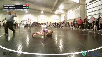 55 lbs Semifinal - Bradley Shadwick, Berryhill Wrestling Club vs Harper Atkinson, Honey Badgers Wrestling Club