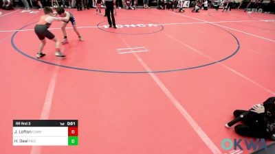 80 lbs Rr Rnd 3 - Jase Lofton, Cowboy Wrestling Club vs Harper Deal, Piedmont